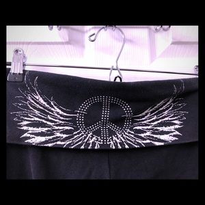 Paris Angel stretch folded waist yoga Capri pants